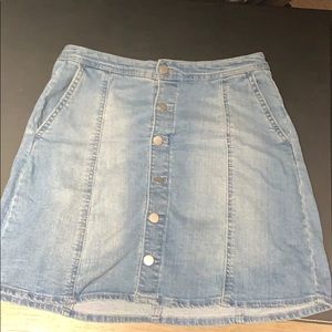 Adorable Button up Jean Skirt